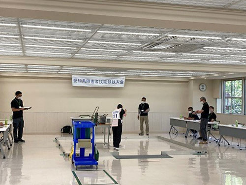 第44回愛知県障害者技能競技大会(愛知県アビリンピック)ビルクリーニング部門